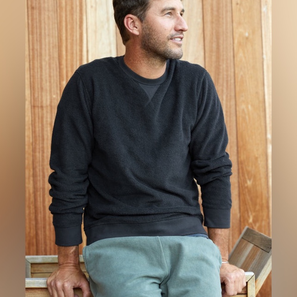 Outerknown Men's Dark BlueCrew Sweatshirt